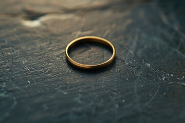 Gold Ring on Table