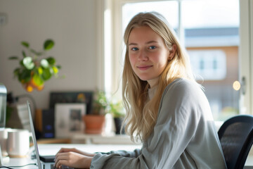 Photography of young norwegian entrepreneur in the early stages of starting brand or business.