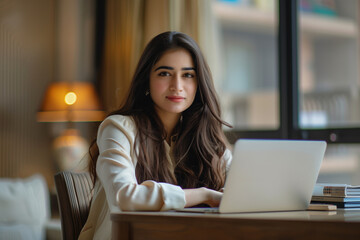 Photography of young pakistani entrepreneur in the early stages of starting brand or business.