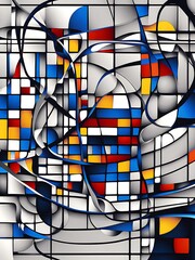 Fototapeta premium abstract background with squares
