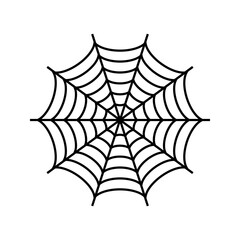 simple flat icon vector illustration of spider web.