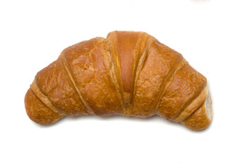 croissant bagel on white background