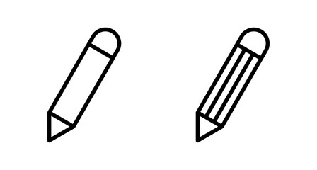 Pencil icon vector isolated on white background. Pencil vector icon