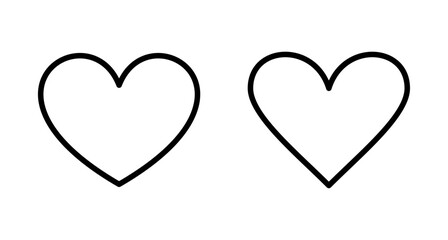 Heart icon vector isolated on white background. Heart vector icon. Like icon vector. Love