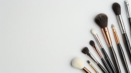 brushes on white