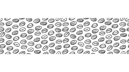 coffee bean seamless pattern. background coffee beans seamless pattern. Seamless Coffee Bean Pattern for package. coffee beans.