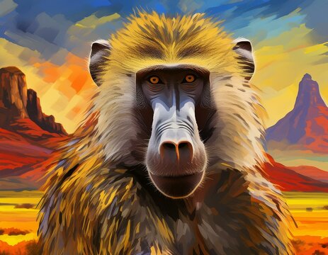 The Baboon is a medium to large-sized species of Old World Monkey that is found in a variety of different habitats throughout Africa and in parts of Arabia.