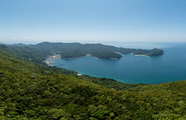 伽藍山付近から見た佐田岬（愛媛県伊方町）