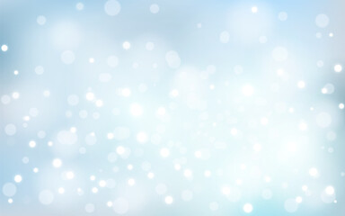 Winter snow bokeh soft light abstract background, Vector eps 10 illustration bokeh particles, Background decoration