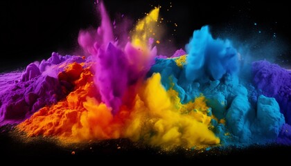 Fototapeta premium colorful powders