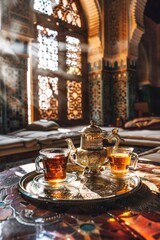 Obraz premium Tea time setup