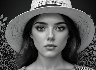 Surreal Photography Portrait with Overlaid Filtered Image