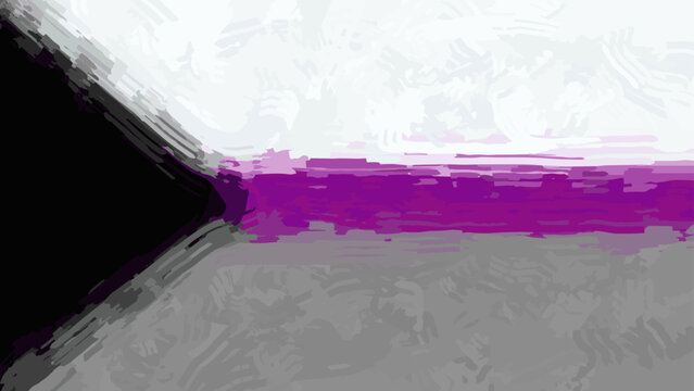 Vector Demisexual Pride Flag. Textured stylish illustration for Pride Month. Stylized background