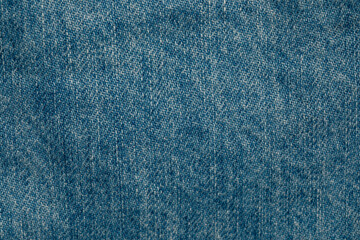 Naklejka premium close up of blue denim jean fabric