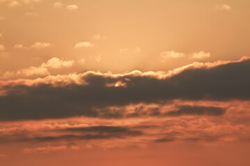 Close up view of sun hidden behind clouds photography