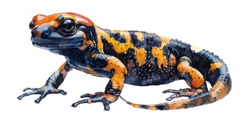 Frog on White Background