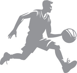 Basket Ball Player Silhouette © toonandlogo
