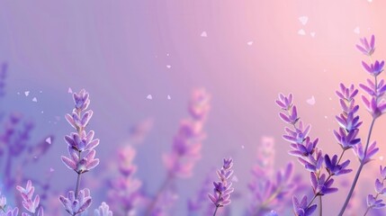 Obraz premium Serene Beauty. Lush lavender flowers blooming in a peaceful garden.