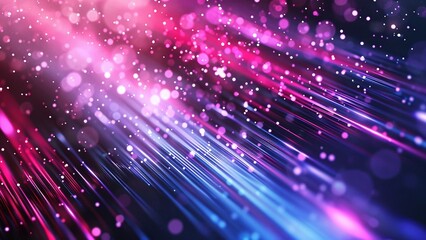 Colorful gradient divergent lines technology background