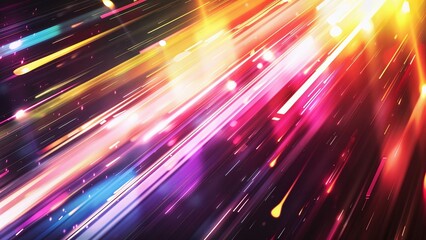 Colorful gradient divergent lines technology background