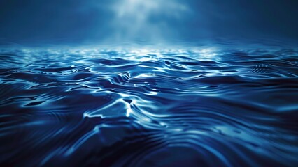 Obraz premium Blue Abstract Water Wave Background