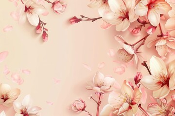 Obraz premium Blooming Garden. Serene beauty concept