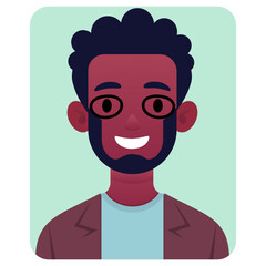 Avatareavatar, homem com chapéu e óculo