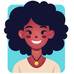 avatar mulher, com colar