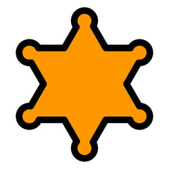sheriff badge icon 