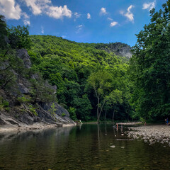 Obraz premium North Fork South Branch of the Potomac River Near Seneca Rocks