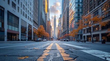City View with Clean Streets