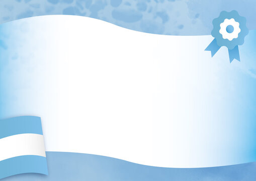 Background web argentina bandera celeste y blanco fiestas patrias y escarapela, fondo decorativo.