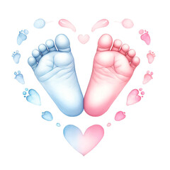 baby feet or feet of the child