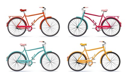 Minimalist Bicycle Icon Design on Clean White Background