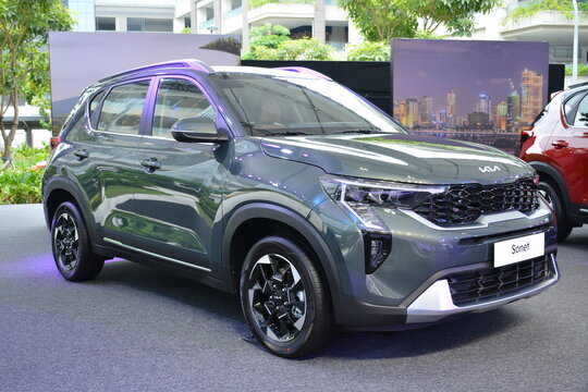 Kia sonet display at Kia Sonet launching in Paranaque, Philippines