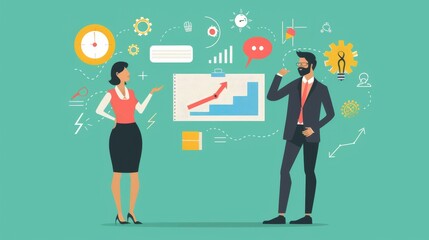 Business People Discussing Growth Strategy