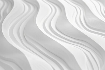 Obraz premium Wavy White Wall Close Up