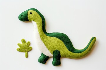 Fototapeta premium embroidered art of cute dinosaurus cute Parasaurolophus, embroidered, fashion, art, textile, dinosaur, design, vector, fabric, retro, decoration, print, illustration, graphic,, kids