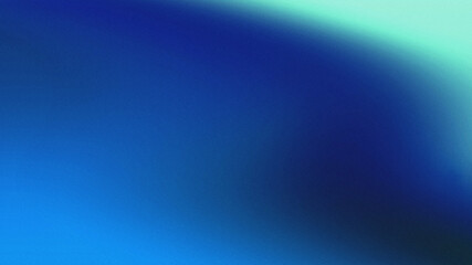 Abstract blending blue green gradient background with grainy noise texture for modern trendy...