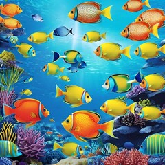 Fototapeta premium fish in aquarium