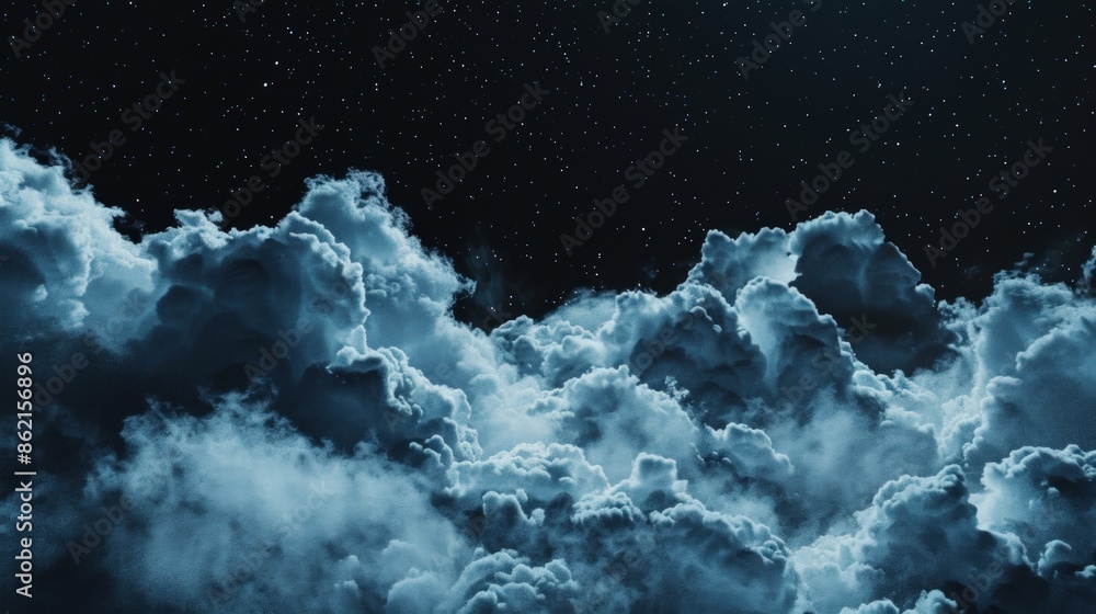Poster the sky is filled with clouds and the atmosphere is calm and peaceful. generate ai image