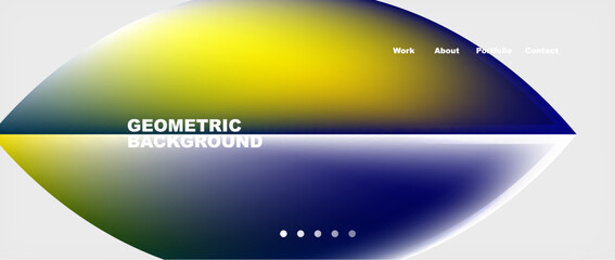 Colorful gradients with abstract geometric shapes. Vector Illustration For Wallpaper, Banner, Background, Card, Book Illustration, landing page