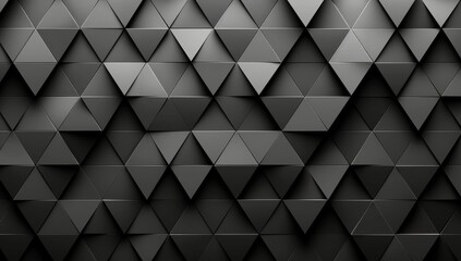 Fototapeta premium Abstract Black Geometric Triangle And Diamond Pattern Wall