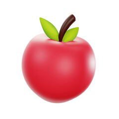 3d apple illustration