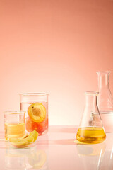 Pink background photo from front shot standing out on pink background. Two different sizes...