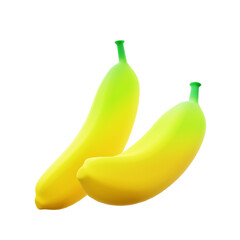 3d banana illustration