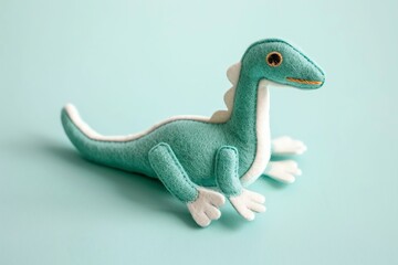dinosaurus Compsognathus, Dinos Saurus embroidered doll, cute, adorable for toddlers