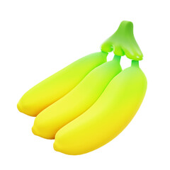 3d banana illustration