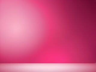 Fototapeta premium Gradient pink Banner with Dark pink and Black Vignette: Elegant Studio Design
