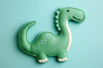 Naklejka premium Apatosaurus, Dinos Saurus embroidered doll, cute, adorable for toddlers , 